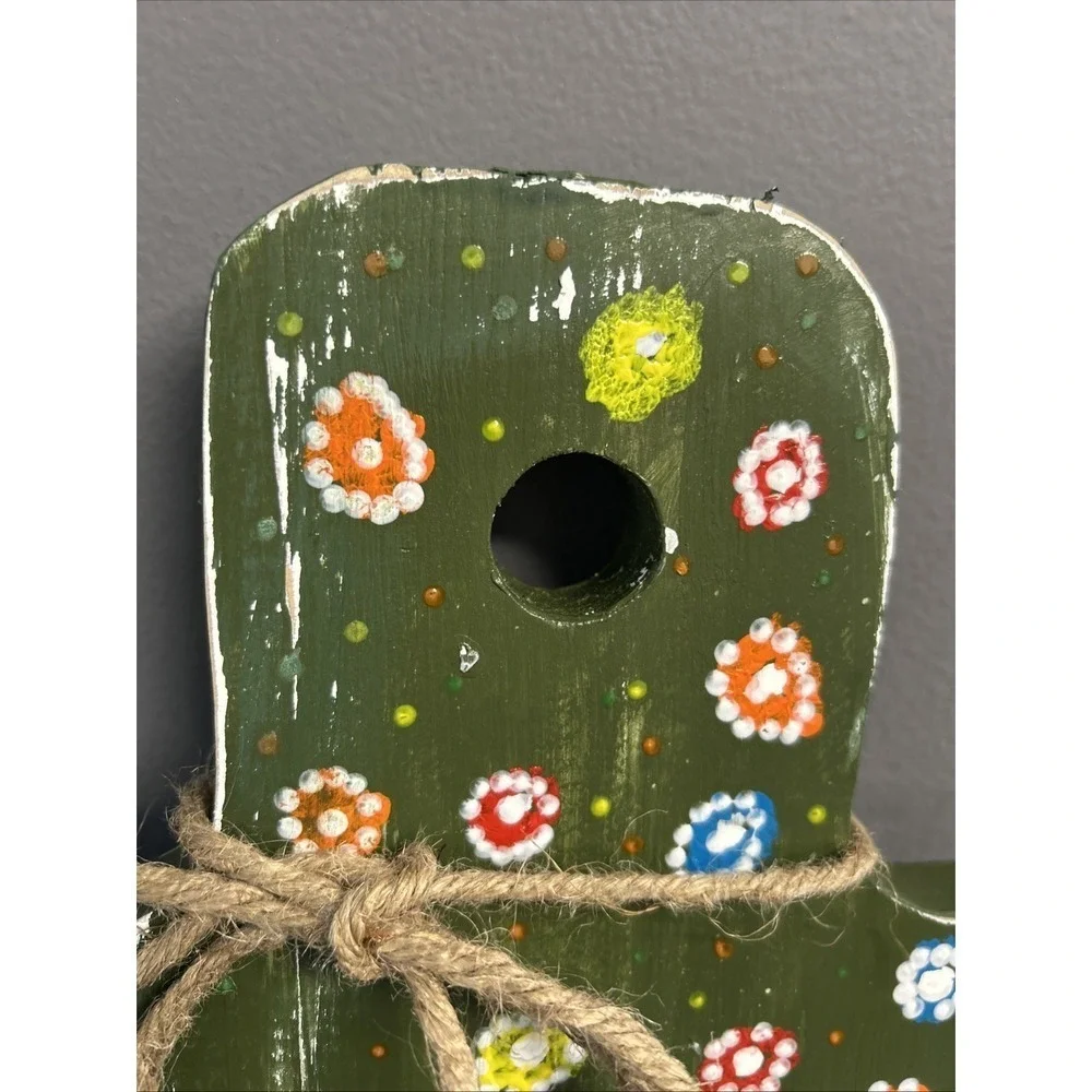 Floral Cutting Board Wall Art Reclaimed Wood Retro Distressed Boho Cottage